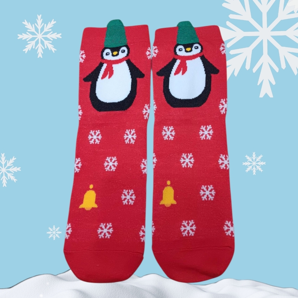 Penguin Christmas Socks